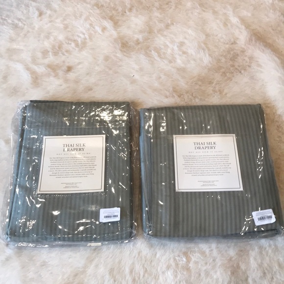 Restoration Hardware Dining Pair Of Thai Silk Drapes Poshmark